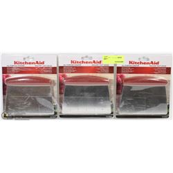 LOT OF 3 KITCHEN AID ALL PURPOSE SCRAPER