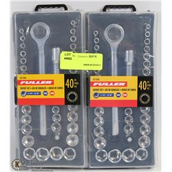 TWO SETS OF 40PC FULLER SOCKET SETS