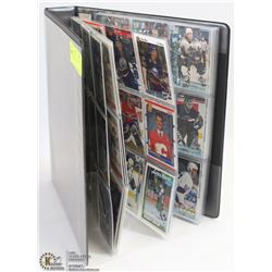 15 PAGE BINDER OF ALL HOCKEY ROOKIE CARDS
