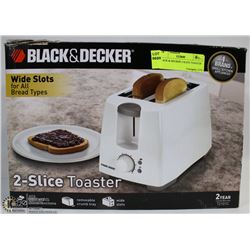BLACK & DECKER 2 SLICE TOASTER