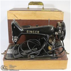 ANTIQUE SINGER SEWING MACHINE 99K ELO82474 WITH