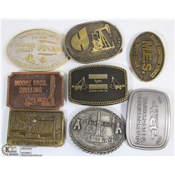 FLAT W 8 OILFIELD BELT BUCKLES