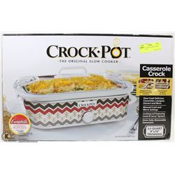 3.5 QT CROCK-POT SLOW COOKER (CASSEROLE)