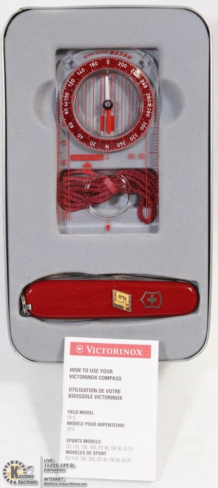 NEW SWISS ARMY VICTORIONOX KNIFE & COMPASS