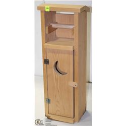 WOOD TOILET PAPER OUT HOUSE HOLDER
