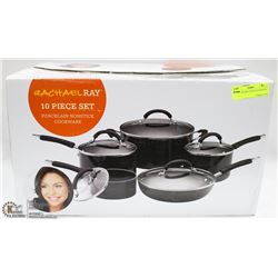 RACHAEL RAY 10 PIECE COOKWARE SET