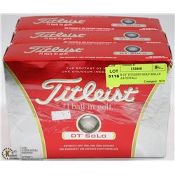 3 PACKS OF TITLEIST GOLF BALLS (36 BALLS TOTAL)