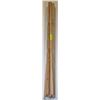 Image 1 : LOT OF 10 WOODEN BROOM HANDLES