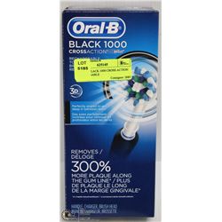 ORAL B BLACK 1000 CROSS ACTION RECHARGEABLE