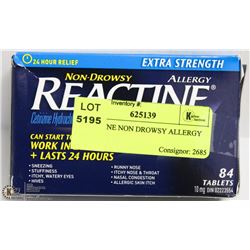 REACTINE NON DROWSY ALLERGY PILLS