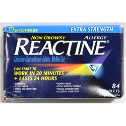 REACTINE NON DROWSY ALLERGY PILLS