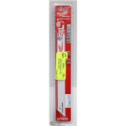 MILWAUKEE 9"SAWZALL 5PK METAL BLADES 18TPI