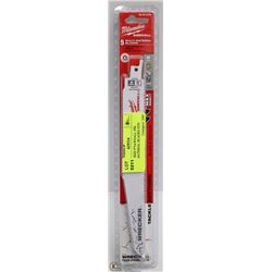 MILWAUKEE 9"SAWZALL 5PK MULTI-MATERIAL BLADES 8TPI