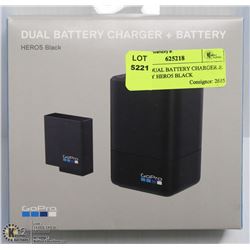 GOPRO DUAL BATTERY CHARGER & BATTERY HERO5 BLACK
