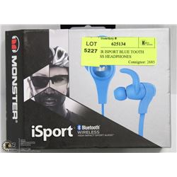 MONSTER ISPORT BLUE TOOTH WIRELESS HEADPHONES