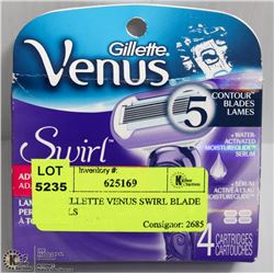 4PK GILLETTE VENUS SWIRL BLADE REFILLS
