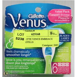 6PK GILLETTE VENUS EMBRACE BLADE REFILLS