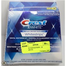 CREST 3D WHITESTRIPS - 20 TREATMENTS
