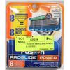 Image 1 : GILLETTE FUSION PROGLIDE POWER 8PK BLADE REFILLS