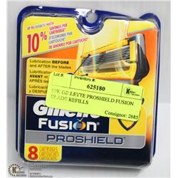 8PK GILLETTE PROSHIELD FUSION BLADE REFILLS
