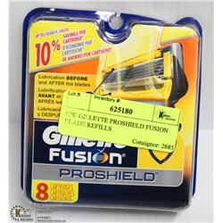 8PK GILLETTE PROSHIELD FUSION BLADE REFILLS