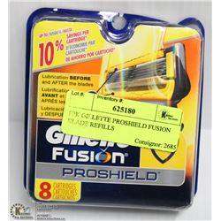 8PK GILLETTE PROSHIELD FUSION BLADE REFILLS
