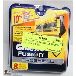 8PK GILLETTE PROSHIELD FUSION BLADE REFILLS