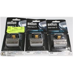 LOT OF 3 BRAUN SERIES 5 REFILL CARTRIDGES 51S