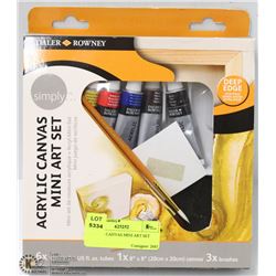 ACRYLIC CANVAS MINI ART SET