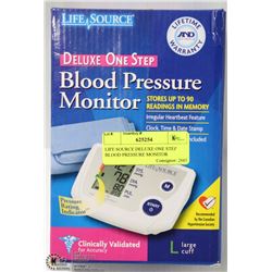 LIFE SOURCE DELUXE ONE STEP BLOOD PRESSURE MONITOR