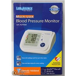 LIFE SOURCE MULTI-USER BLOOD PRESSURE MONITOR