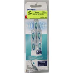 PHILIPS SONICARE 5PK BRUSH HEADS