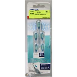 PHILIPS SONICARE 5PK BRUSH HEADS