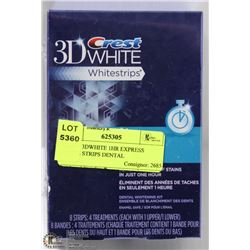 CREST 3DWHITE 1HR EXPRESS WHITE STRIPS DENTAL