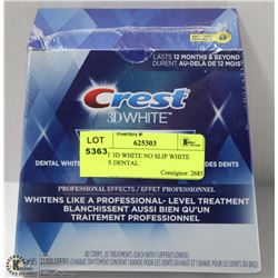 CREST 3D WHITE NO SLIP WHITE STRIPS DENTAL