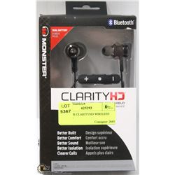 MONSTER CLARITY HD WIRELESS EARBUD