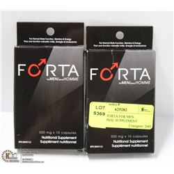 LOT OF 2 FORTA FOR MEN NUTRITIONAL SUPPLEMENT