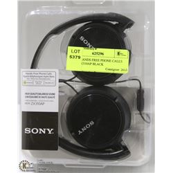 SONY HANDS FREE PHONE CALLS MDR-ZX310AP BLACK