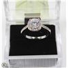 Image 1 : 9K WHITE GOLD FILLED & AAA CZ RING