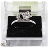 Image 1 : 9K WHITE GOLD FILLED & AAA CZ RING