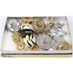 VINTAGE BROOCHES STAMPED &