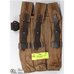 GERMAN WWII MP40 MAGAZINE BELT POUCH STAMPED