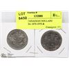 Image 1 : PAIR OF CANADIAN DOLLARS MANITOBA 1870-1970 &
