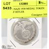 Image 1 : GERMAN NAZI 1938 MEDAL TOKEN W/ ADOLF HITLER