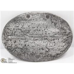 GERMAN NAZI WWII DOG TAG 5TH SS DIVISION VIKING