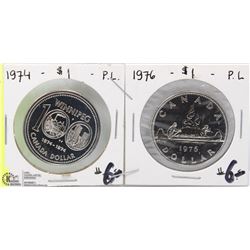 1974 & 1976 DOLLAR COINS