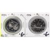 Image 1 : 1974 & 1976 DOLLAR COINS