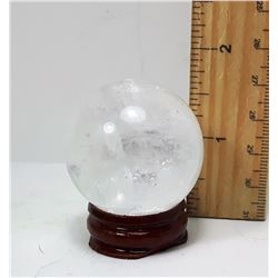 40MM WHITE QUARTZ SPHERE & STAND