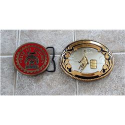 LOT OF 2 BELT BUCKLES