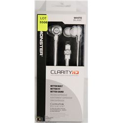 MONSTER CLARITY HD IN-EAR HEADPHONES